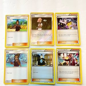 Pokémon 6 Card POKEMON TRAINER SUPPORTER Used